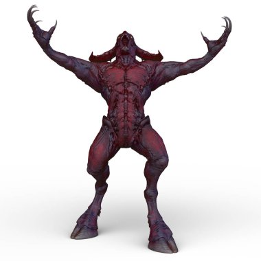 Bir canavarın 3D canlandırması