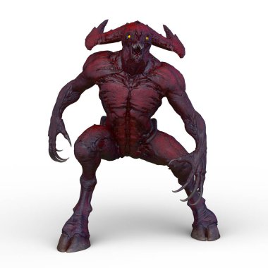 Bir canavarın 3D canlandırması