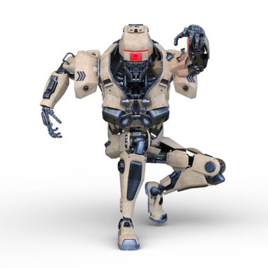 Bir robotun 3D canlandırması