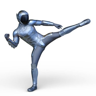 Bir siber adamın 3 boyutlu canlandırması