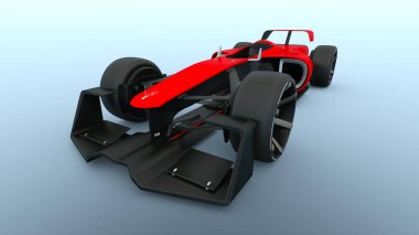 Bir yarış arabasının 3 boyutlu canlandırması