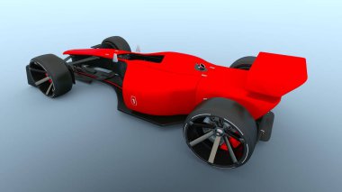 Bir yarış arabasının 3 boyutlu canlandırması