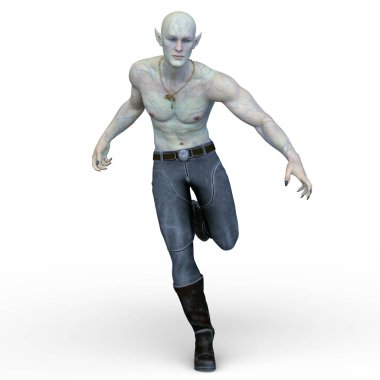 Genç bir iblisin 3 boyutlu canlandırması