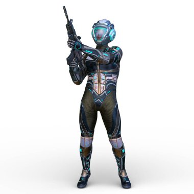 Bir siber savaşçının 3 boyutlu canlandırması