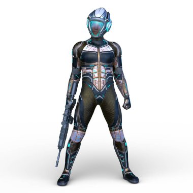 Bir siber savaşçının 3 boyutlu canlandırması