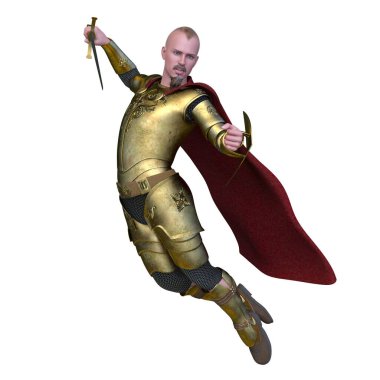 Bir şövalyenin 3 boyutlu canlandırması