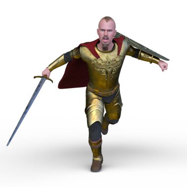 Bir şövalyenin 3 boyutlu canlandırması