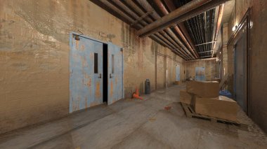 Koridorun 3B görüntülemesi