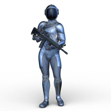 Bir siber savaşçının 3 boyutlu canlandırması