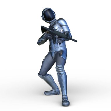 Bir siber savaşçının 3 boyutlu canlandırması