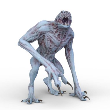 Bir canavarın 3D canlandırması