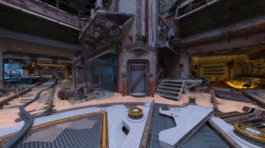 Koridorun 3B görüntülemesi