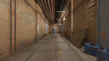 Koridorun 3B görüntülemesi