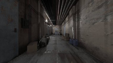 3D rendering of the aisle