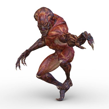 Bir canavarın 3D canlandırması