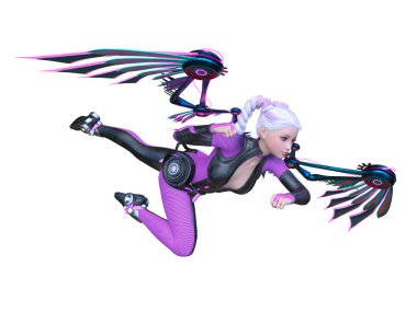 Bir siber kadının 3 boyutlu canlandırması