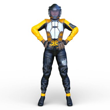 Bir siber kadının 3 boyutlu canlandırması