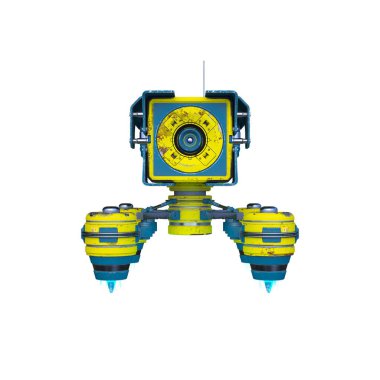 Bir uzay gemisinin 3d görüntülemesi