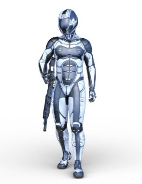 Bir siber savaşçının 3 boyutlu canlandırması