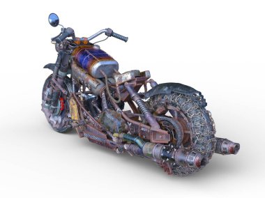 Motosikletin 3D görüntüsü