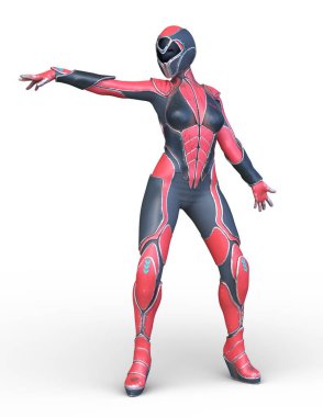 Bir siber kadının 3 boyutlu canlandırması