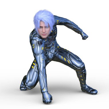 Bir siber adamın 3 boyutlu canlandırması