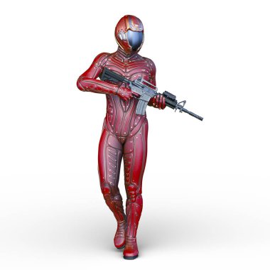 Bir siber savaşçının 3 boyutlu canlandırması