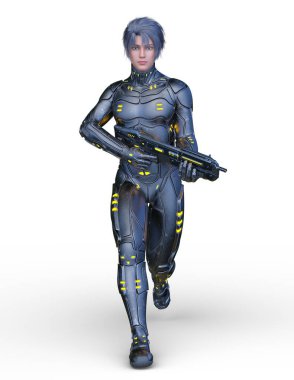 Bir siber savaşçının 3 boyutlu canlandırması