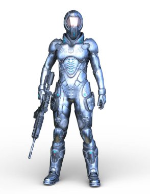 Bir siber savaşçının 3 boyutlu canlandırması