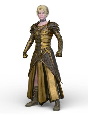 Bir şövalyenin 3 boyutlu canlandırması