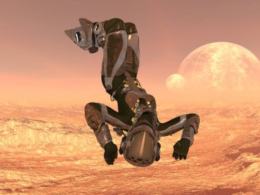 Bir siber kadının 3 boyutlu canlandırması