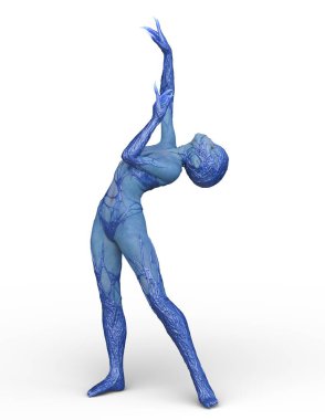 Dişi bir uzaylının 3D görüntüsü