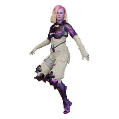 Bir siber kadının 3 boyutlu canlandırması