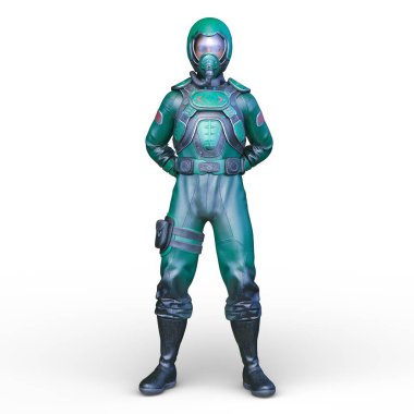 Bir hava kuvvetleri adamının 3 boyutlu canlandırması