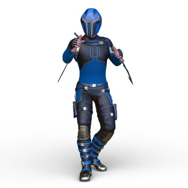 Bir siber savaşçının 3 boyutlu canlandırması