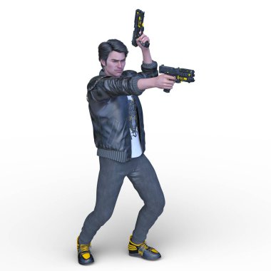 Bir savaşçının 3 boyutlu canlandırması