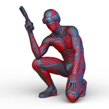 Bir siber savaşçının 3 boyutlu canlandırması