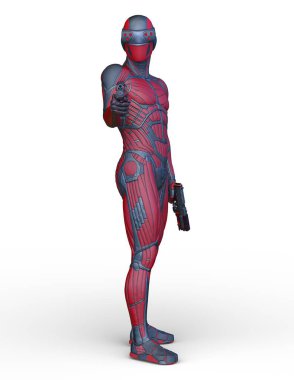 Bir siber savaşçının 3 boyutlu canlandırması