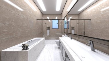 banyo 3D rendering