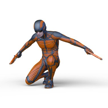 Bir siber savaşçının 3 boyutlu canlandırması