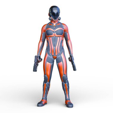 Bir siber savaşçının 3 boyutlu canlandırması