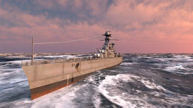 Donanma gemisinin 3D görüntülemesi