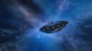 UFO 'nun 3B canlandırması.