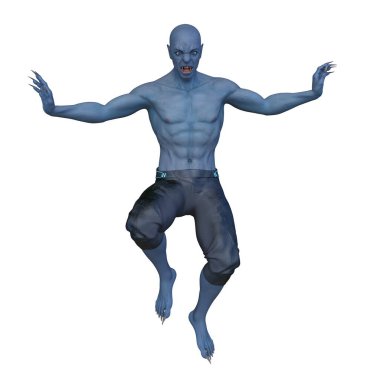 bir uzaylı 3D render