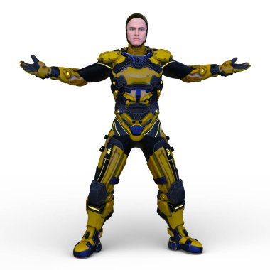 Bir siber adamın 3 boyutlu canlandırması