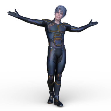 Bir siber adamın 3 boyutlu canlandırması