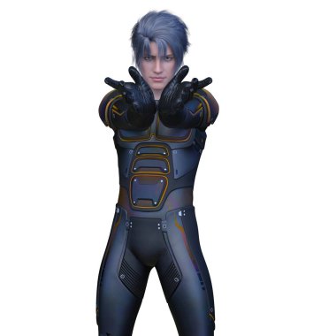 Bir siber adamın 3 boyutlu canlandırması