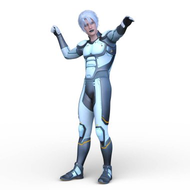 Bir siber adamın 3 boyutlu canlandırması