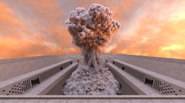 Yangın sahnesinin 3 boyutlu canlandırması