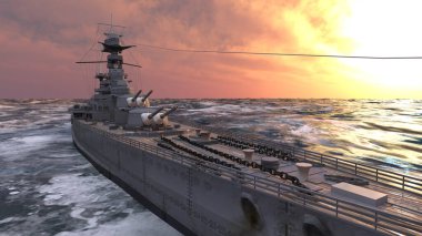 Donanma gemisinin 3D görüntülemesi